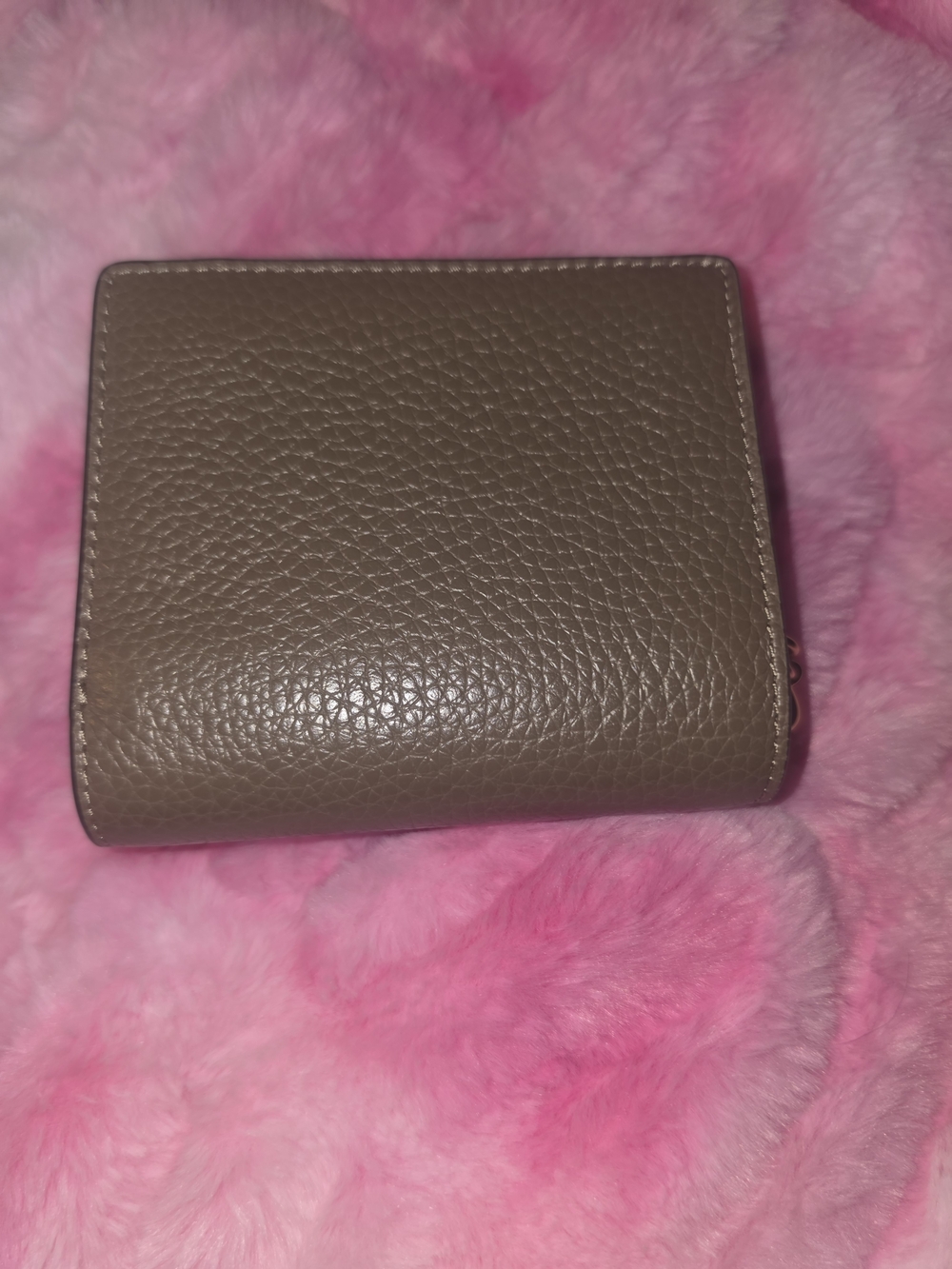 Small Zip Wallet In Dark Stone - Picture 2 of 4